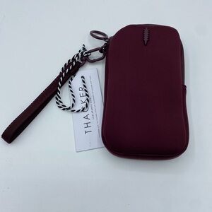 Thacker neoprene Cocoon Phone Wallet in wine red nwt